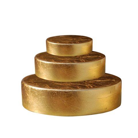 RBRD--ROUND GOLD LEAF BASE - Click Image to Close