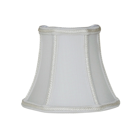 Half Bell Sconce-Candelabra Clip--BH/C--Egg Shell - Click Image to Close