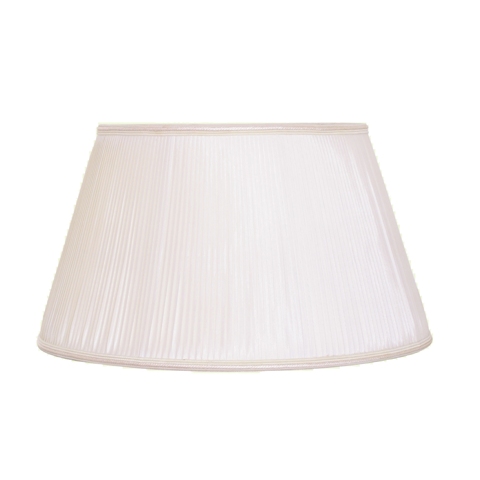 Junior Floor Pleat Lamp Shade--EB--Off White