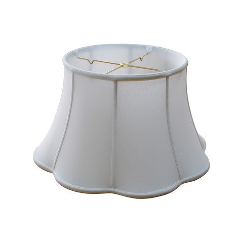 Out Scallop floor lamp shade--EBSC--Off White
