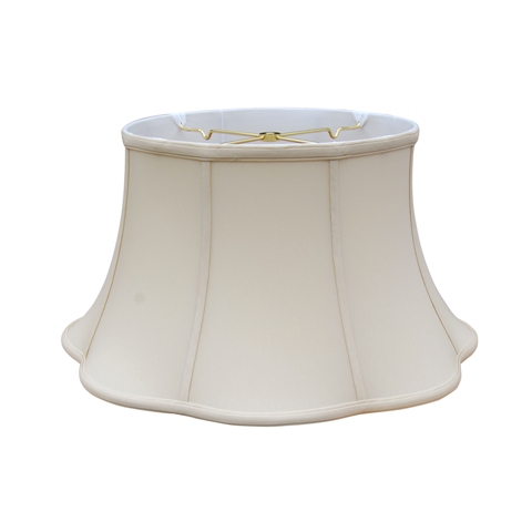 Out Scallop floor lamp shade --EBSC--Sand - Click Image to Close