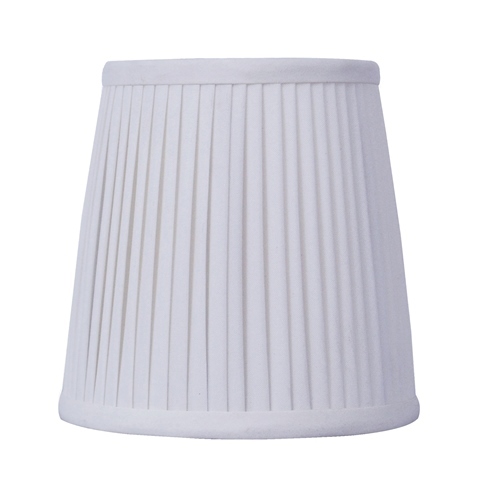 Empire Hand Side Pleat--Candelabra Clip--EP/C--White - Click Image to Close