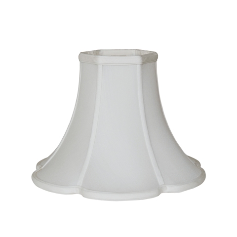 Hex Top Scalloped Bottom Bell--HBS--Egg Shell - Click Image to Close