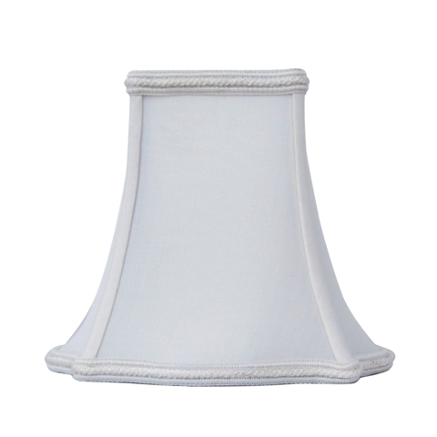 Fancy Bottom Bell Square-Candelabra--S/C--Oyster - Click Image to Close