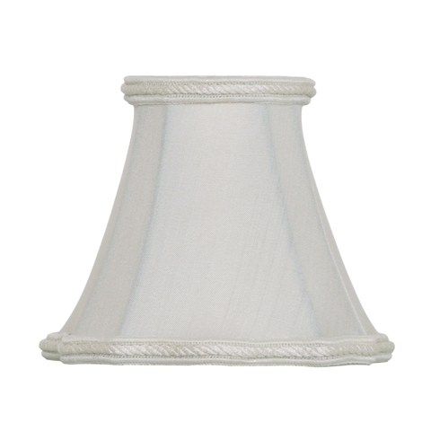 Out Scallop Bell-Candelabra Clip--SC/C--Egg Shell