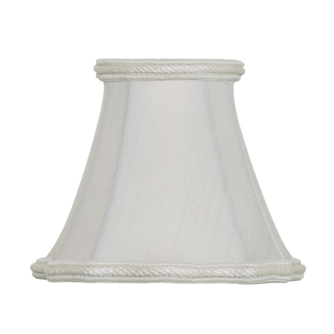 Out Scallop Bell-Candelabra Clip--SC/C--Egg Shell - Click Image to Close