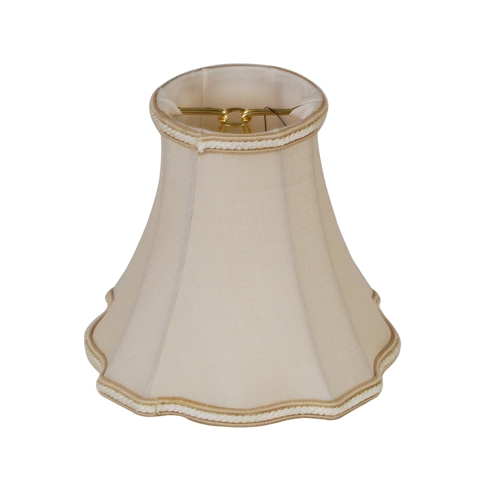 Out Scallop Bell-- Candelabra Clip --SC/C--Sand - Click Image to Close